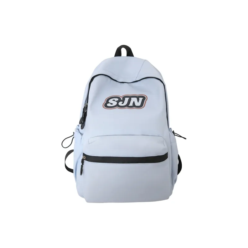 GOBLIN SHARKS 1759 Nylon Backpack Large Size Unisex White/Black/Khaki/Blue/Pink-18