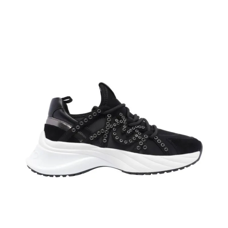PINKO Stud Detailed Lace Up Sneakers Women's-1