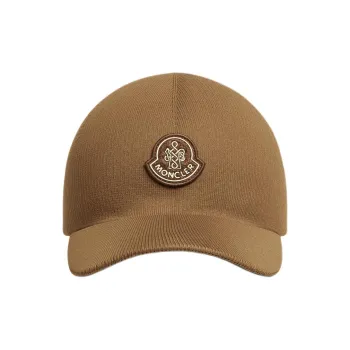 Moncler Nylon Baseball Caps Women's Brown