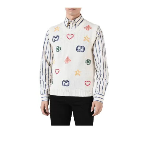 GUCCI Vests Men White