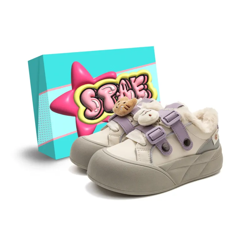 STAE Warm Lightweight Support Height Increasing Low-Top Casual Shoes Women's-36
