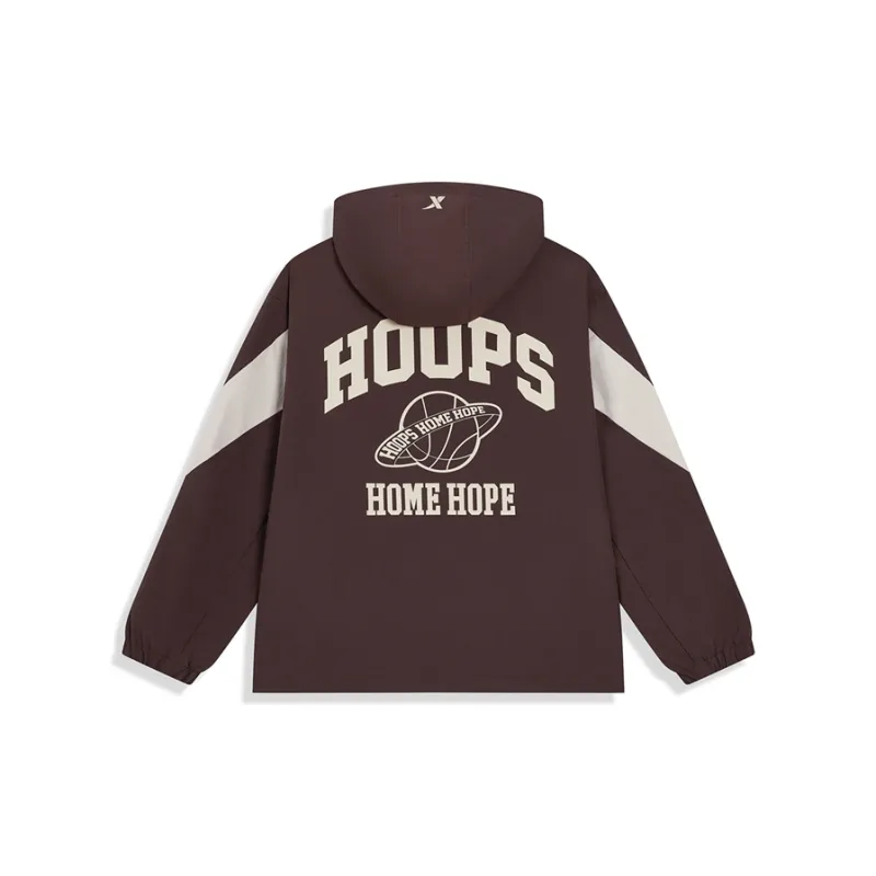XTEP Basketball Collection Jacket Men's Pale Taupe/Ridge Gray-1