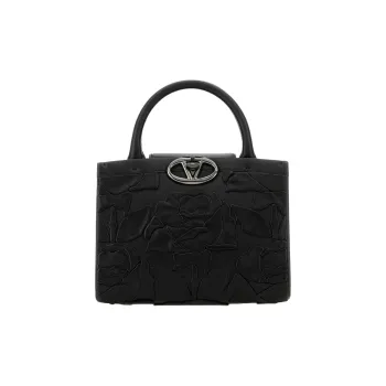 Valentino GARAVANI Leather Handbag Women's Black
