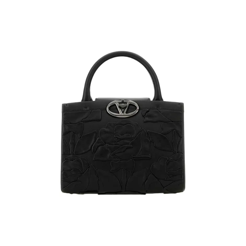 Valentino GARAVANI Leather Handbag Women's Black-0