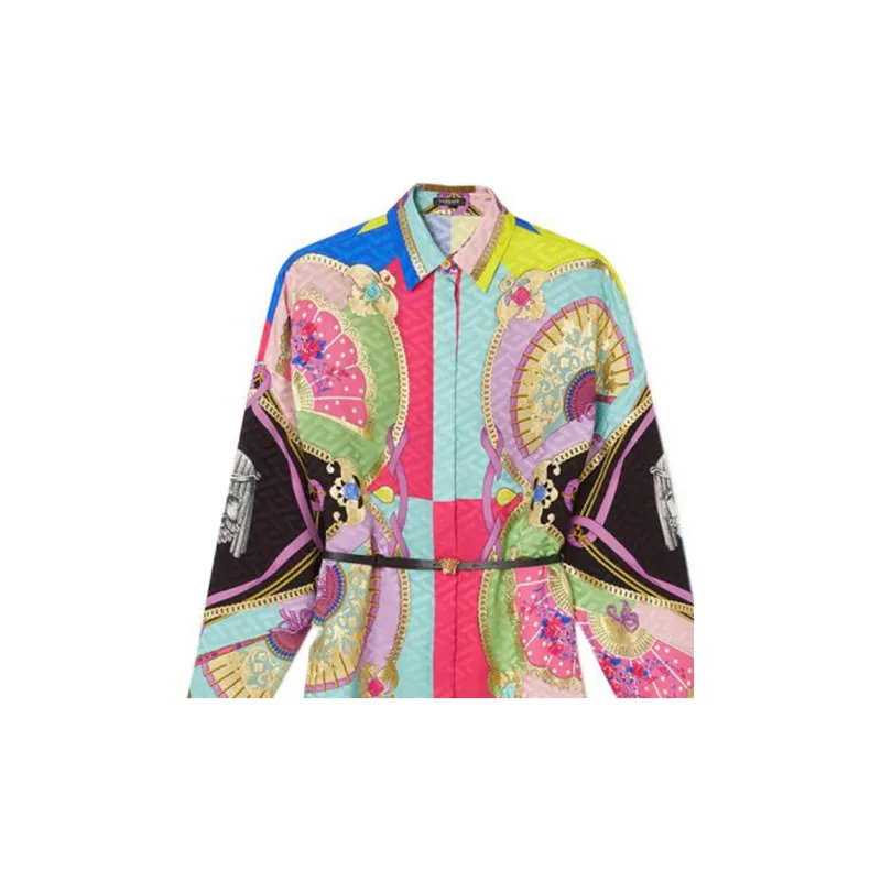 VERSACE Long-Sleeved Dresses Women's Multicolor-4