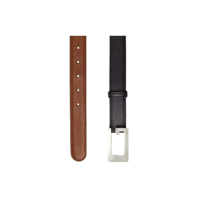 GUCCI Leather Leather Belts Men's Width: 3cm-2