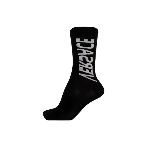 VERSACE Mid-Calf Socks Men's 1 Pack Black