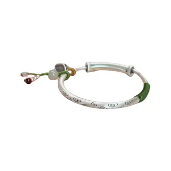 Stone Edge Poly 999 Fine Silver Bangles Women's