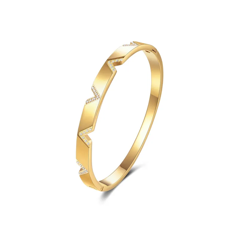 ACROWM Titanium Steel Bangles Unisex-4