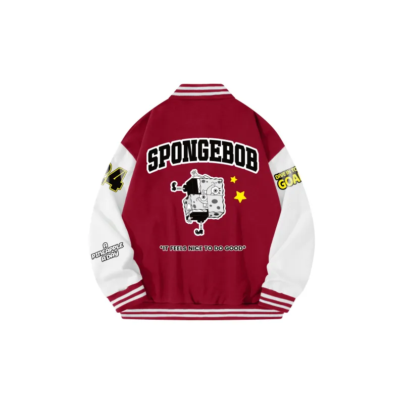 SPONGEBOB SQUAREPANTS Baseball Jacket Unisex-10