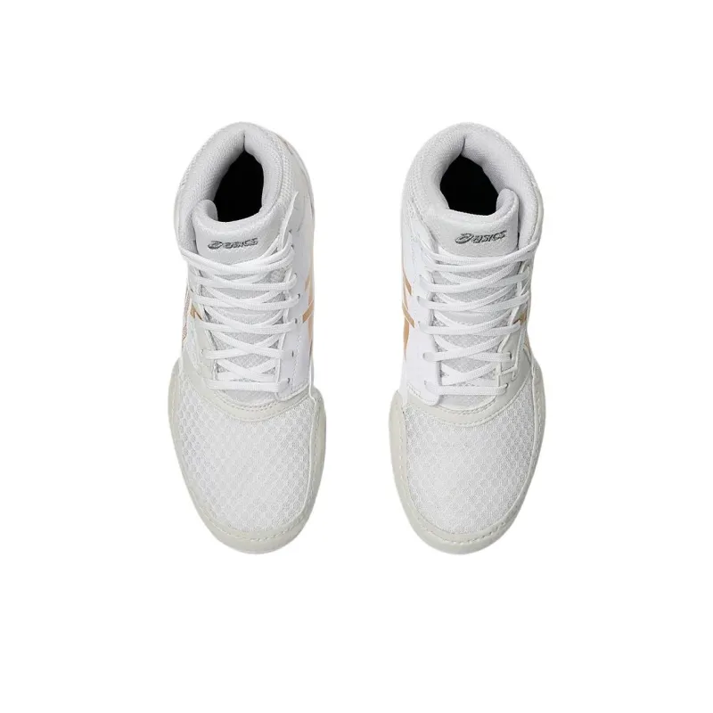 Asics Snapdown 4 High Top Kids Lifestyle Shoes White/Pure Gold Kids'-4