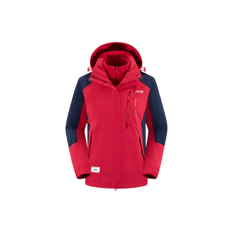 Jeep Outdoor Hiking Windproof Thermal Windbreaker Jacket Unisex-2