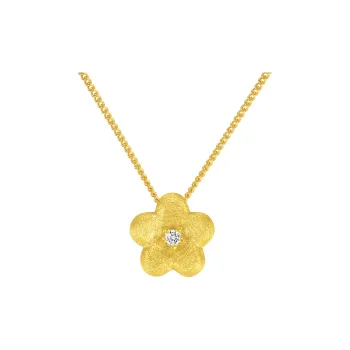 MITHAOL KUSC S925 Silver Plated With 18k Gold Necklaces Women's Gold