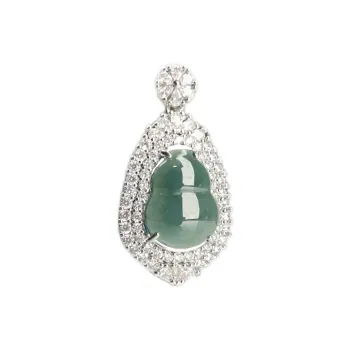 WENFUGE Bean Type Jadeite Pendants Unisex