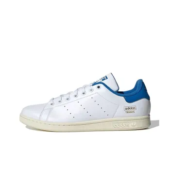 Adidas Originals STAN SMITH Anti Slip Wear Resistant Low Top Skateboard Shoes Men's White Blue