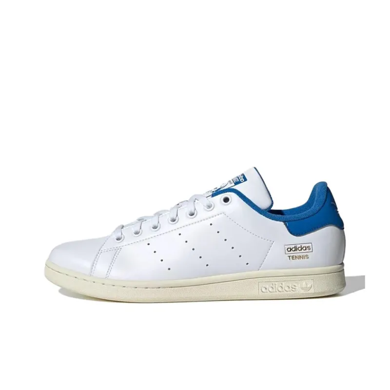 Adidas Originals STAN SMITH Anti Slip Wear Resistant Low Top Skateboard Shoes Men's White Blue-0