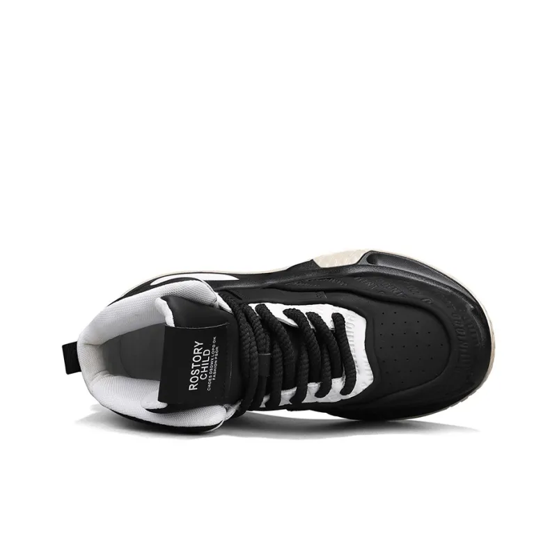 JANECO Anti-Slip And Wear-Resistant Breathable High-Top Chunky Sneakers Men's-4