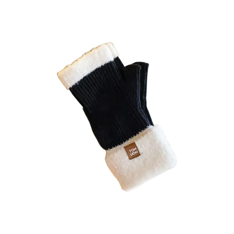 Tonlion Sheep Wool Knit Gloves Women's-18