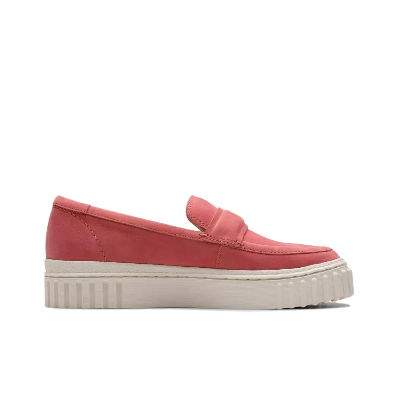 Clarks Mayhill Cove Loafers 3.5cm Women's Red-1