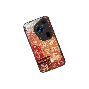 BYZ Glass Material Good Luck Is Coming Compatible With Huawei P40/P50/P60/P70 Phone Cases