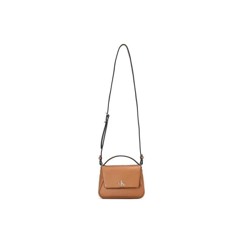 CALVIN KLEIN Artificial Leather Shoulder Bag, Crossbody Bag, Handbag Women's Brown-1