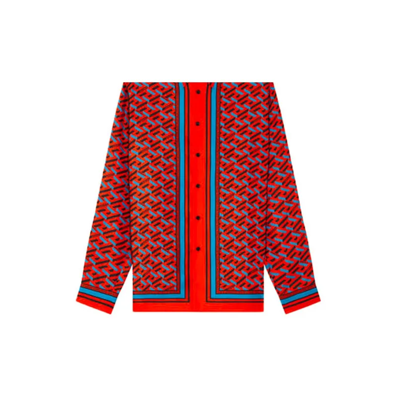 VERSACE Shirts Men Red-2