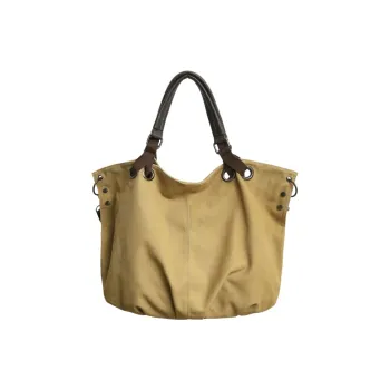 Tonlion Canvas Shoulder Bag Unisex Khaki