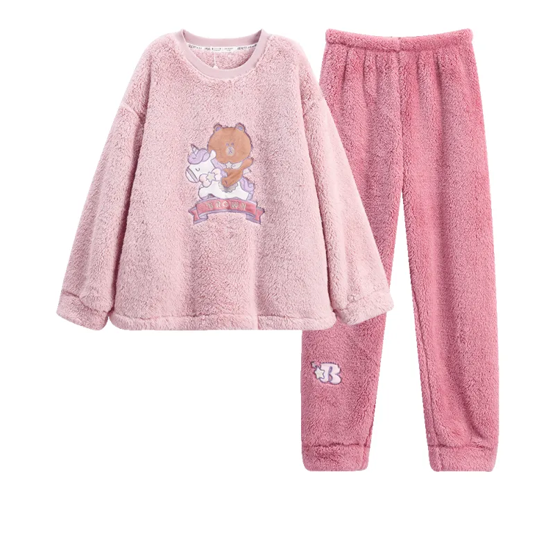 FENTENG x LINE FRIENDS Brown Bear Home Suit Women's-0