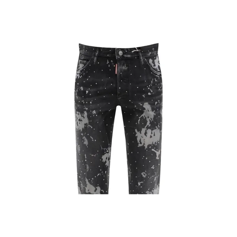 DSQUARED 2 Paint Splatter Printed Skinny Jeans-5