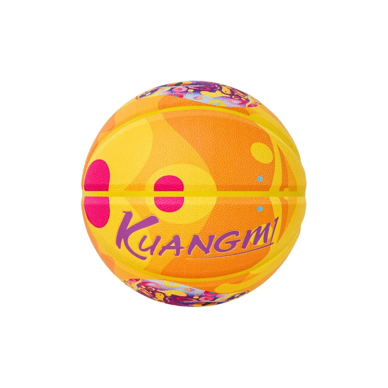 Kuangmi PU Basketball Mamba Purple Gold Standard Size 7 Size 6 Size 5 Street Unisex-4