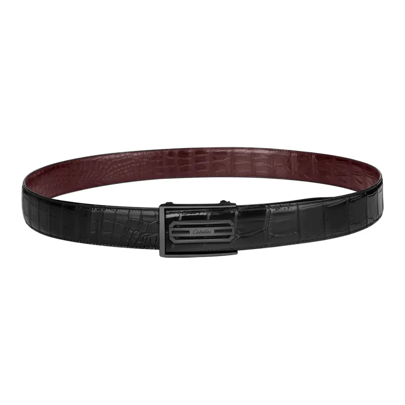 CATELLES Double Sided Crocodile Leather Leather Belts Men's 3.5cm/3.8cm-10
