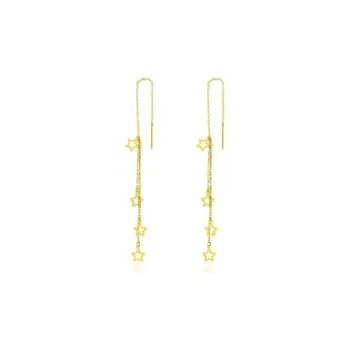 KING TAI SANG 18K Gold Drop Earrings Women's