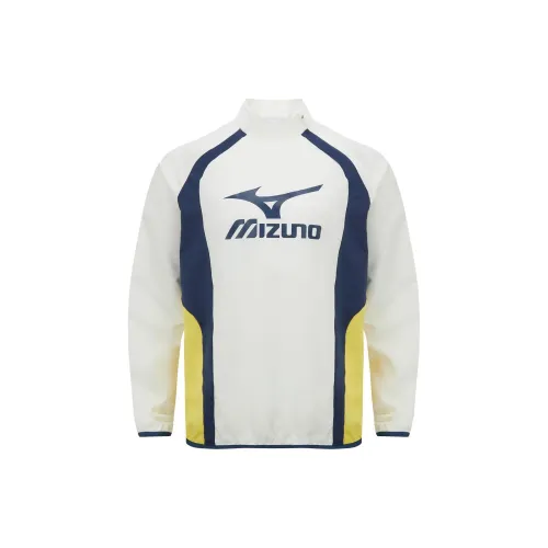 Mizuno Sweatshirt Unisex Ivory White