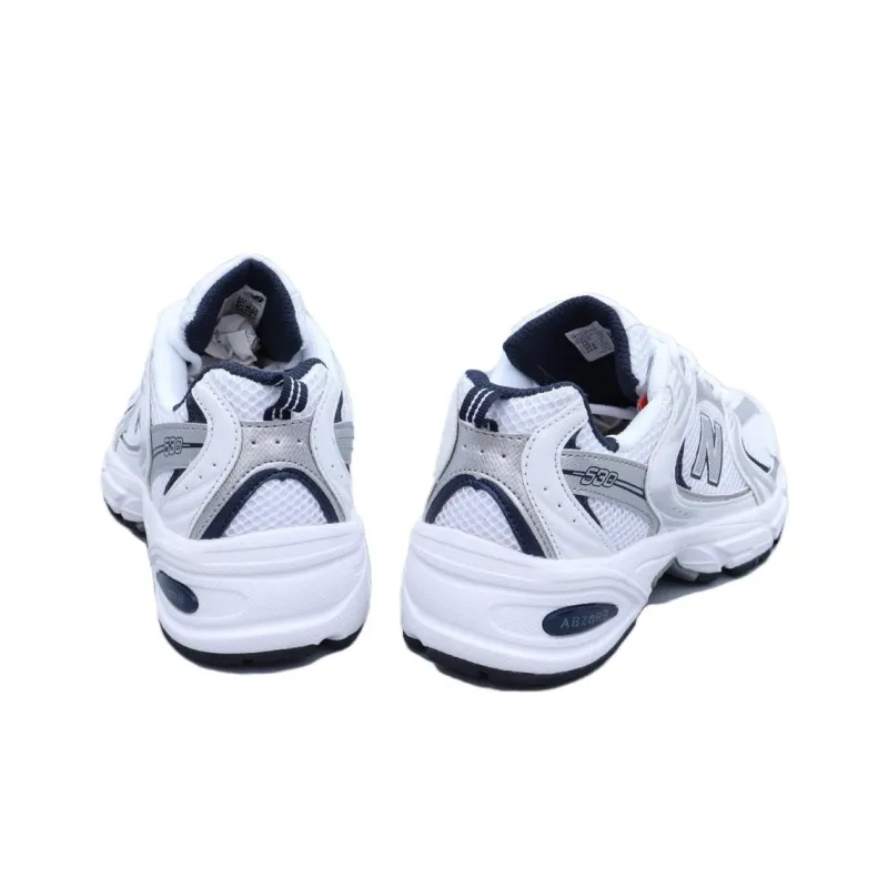 New Balance Anti Slip Wear Resistant Low Top Casual Running Shoes Men's Silver-3