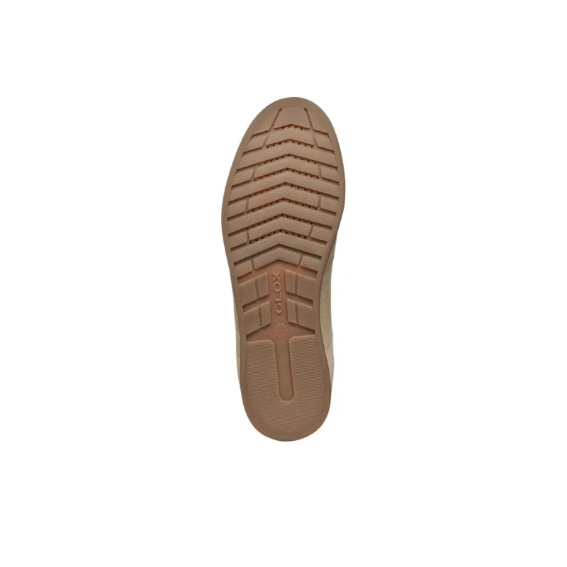 GEOX Renan Anti-Slip Wear-Resistant Low-Top Skateboard Shoes Men's White Brown-5