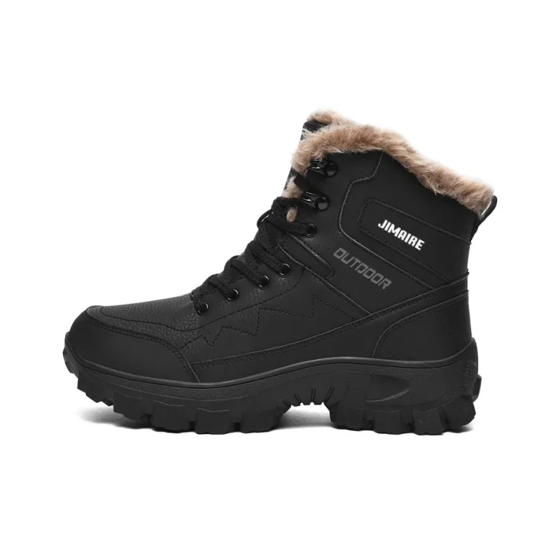 King Jinmai Warm And Water Resistant Short Mid Calf Snow Boots Men's-6