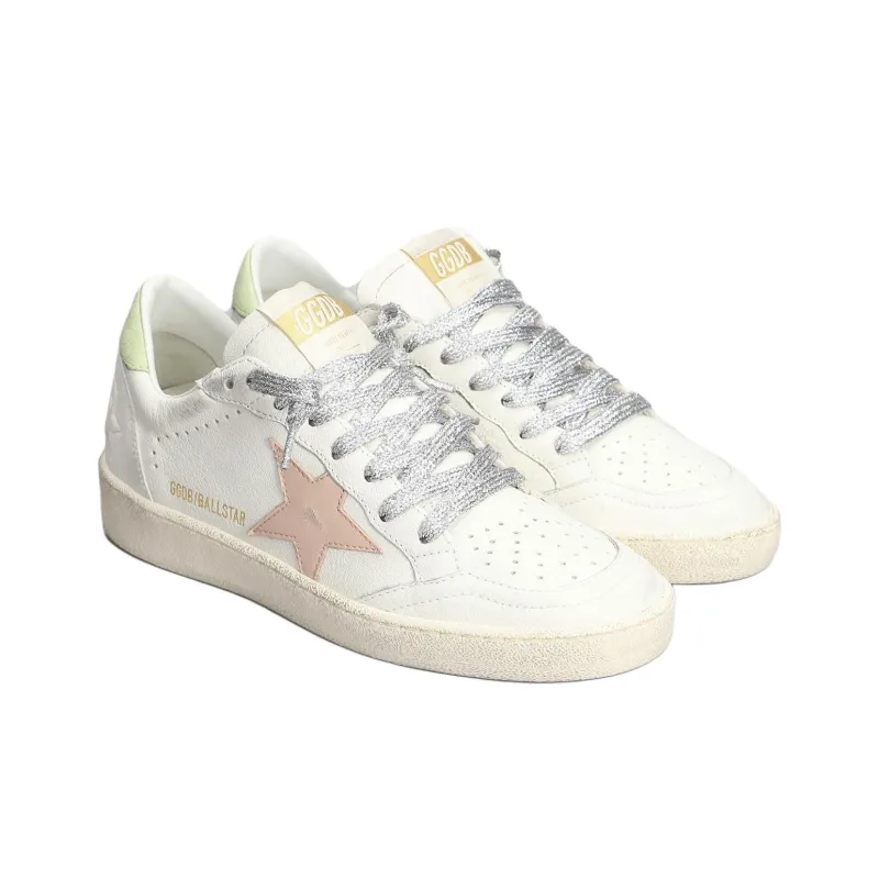 Golden Goose Ball Star Low Top Skateboard Shoes Women's Ecru-2