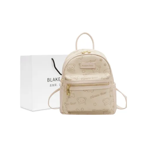 BLAKE FLEETO PU Backpack Women's Ecru/Black/Pink