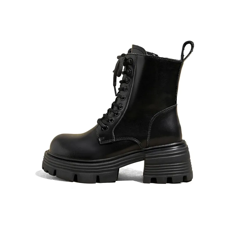 A Poinsettia Princess Short Martin Boot Women's Black-0