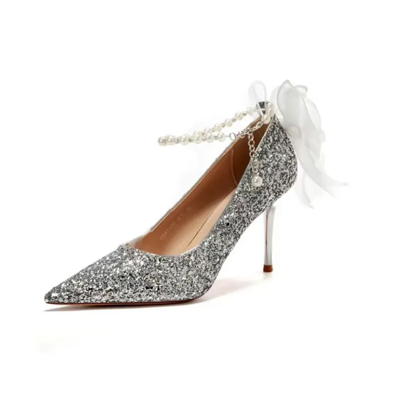 QITUMAUL Slim Heel High Heels Women's-2