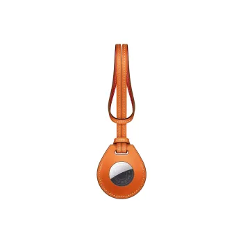 HERMES Apple AirTag Capucine Swift Calfskin Charm Bag Accessory Women's Orange