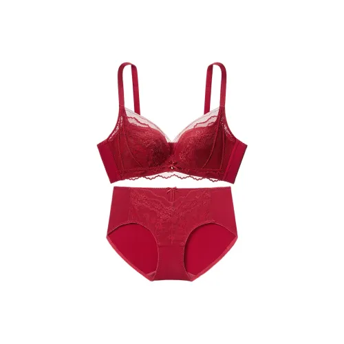 Urban Beauty Underwear Set Women's Berry Red