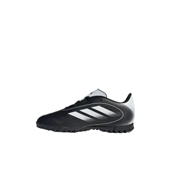 Adidas Cushioning Rebound Anti Slip And Wear Resistant Low Top Kids' Soccer Shoes Black White Kids'