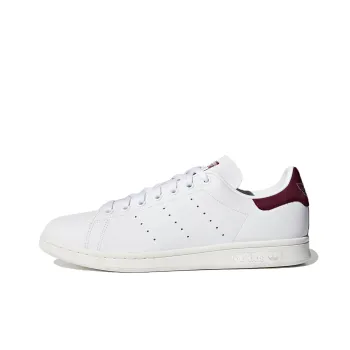 Adidas Originals STAN SMITH Low Top Skateboard Shoes Unisex White Burgundy