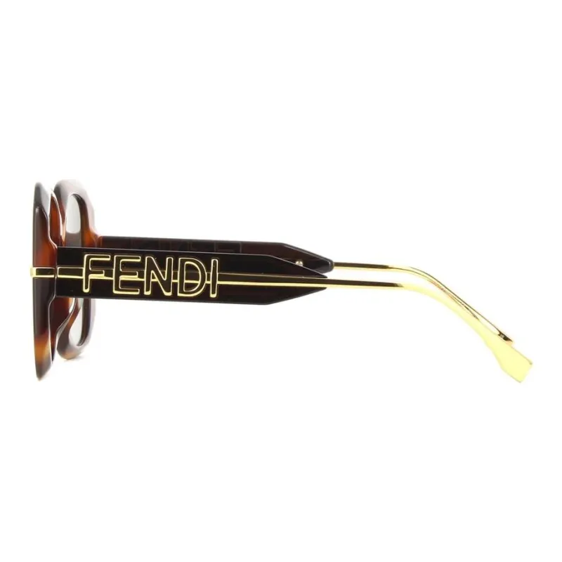 FENDI Square Sunglasses Unisex Tortoiseshell-2