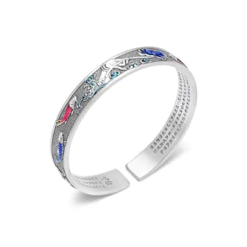 CHINA GOLD 999 Fine Silver Bangles Unisex