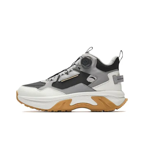 CHAOJIANTA Slip-Resistant Warm And Wear-Resistant High-Top Casual Shoes Men's Gray Black White