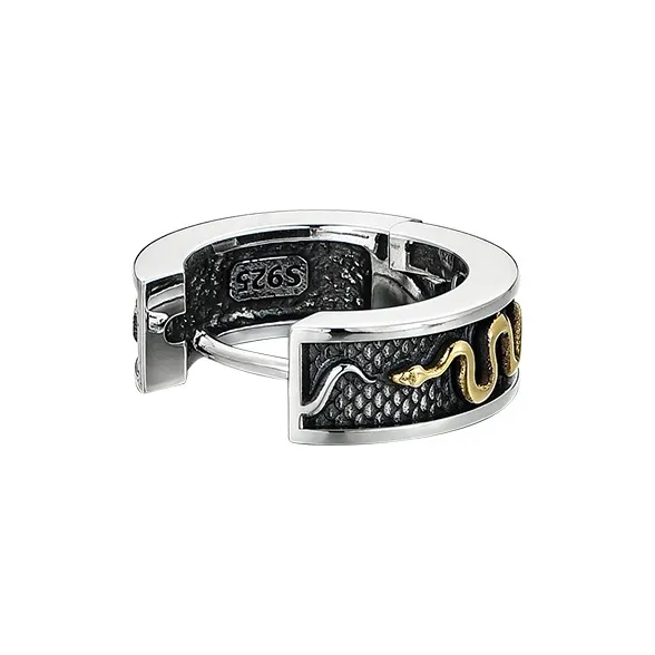 MYSH 925 Sterling Silver Earrings Men's-3
