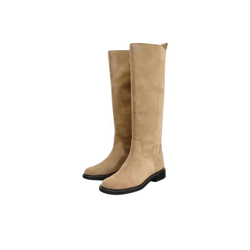 ZARA Knee high Boots Women's Brown-2