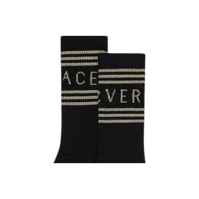 VERSACE SS24 Mid Calf Socks Men's 1 Pack Black-4